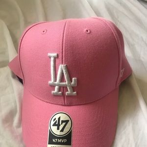 Pink LA adjustable hat